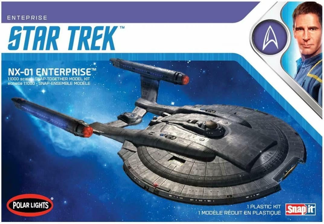 Polar Lights 1/1000 Star Trek Enterprise NX-01 Snap 966M